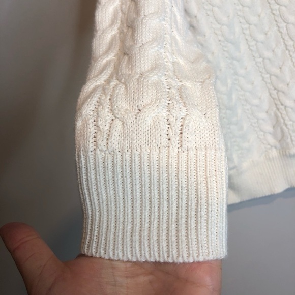 B. Young Niki Pullover Cable Knit Oversized Sweater, size XS - Picture 4 of 10